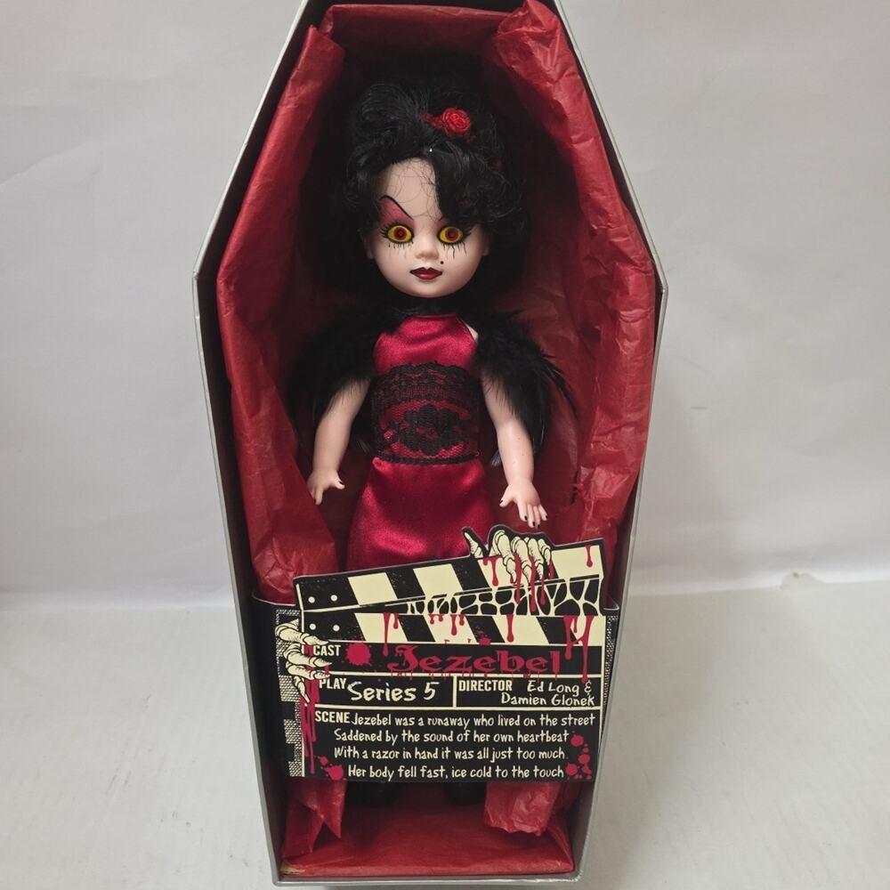 Rare Signed Living Dead Doll Series 5 Jezebel BOXED Immaculate Condition - Picture 4 of 5